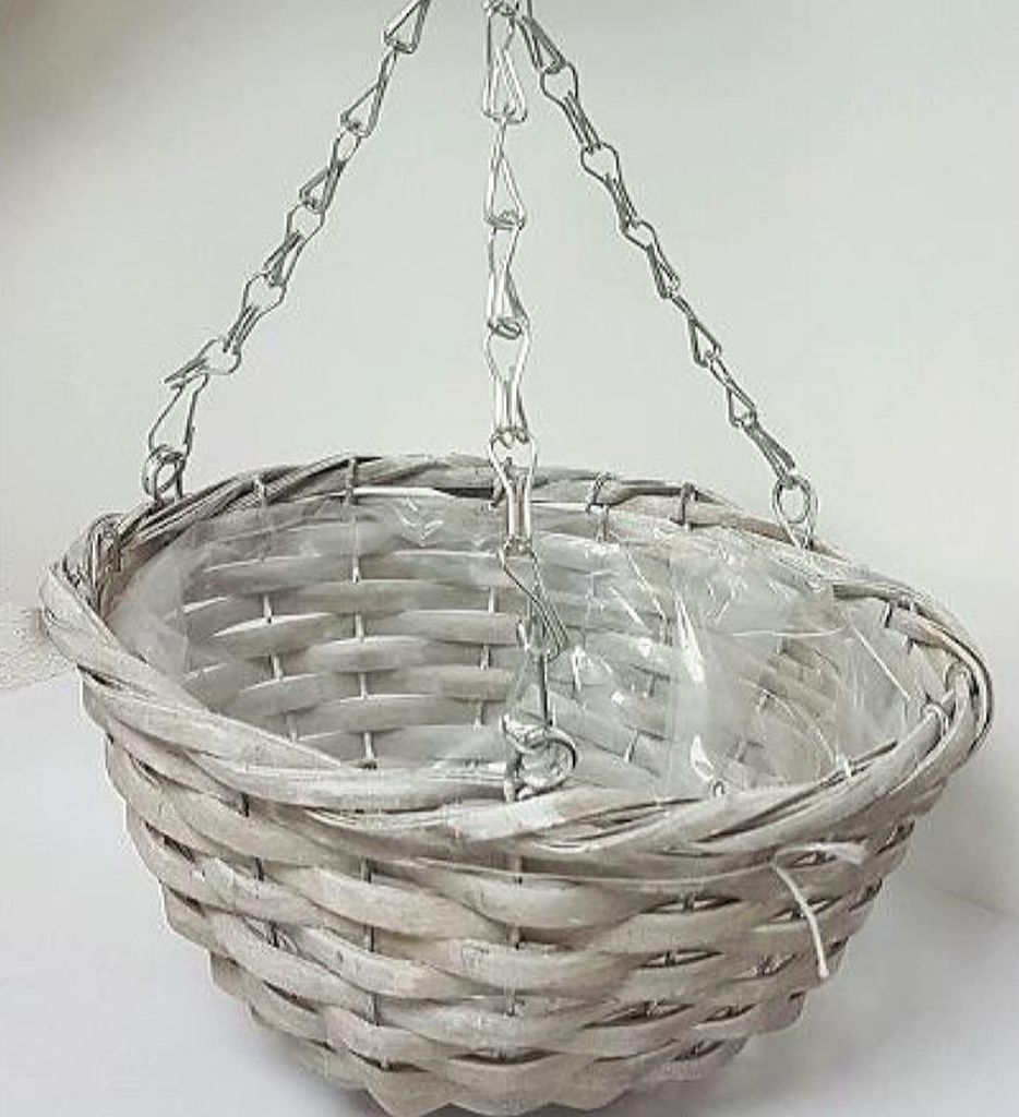 Pflanzen Hängekorb 25 cm – Dekorativer Blumenkorb zum Aufhängen für Innen & Außen