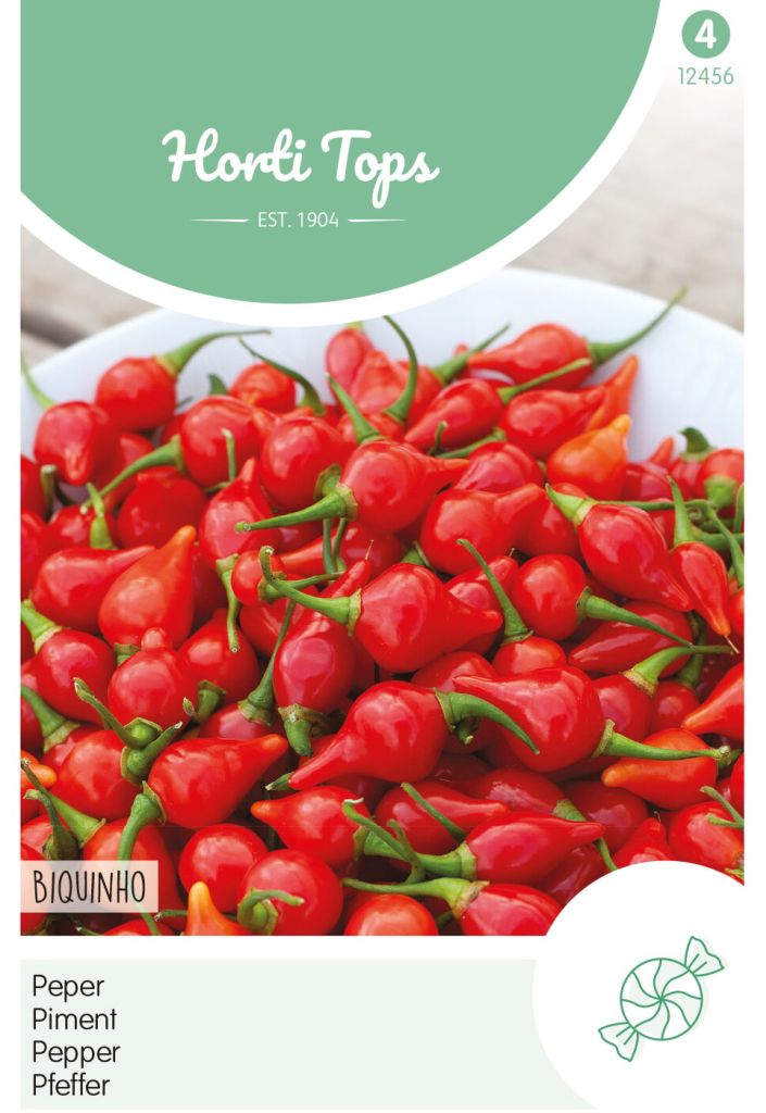 Chili Biquinho Samen – Mild-fruchtige Chili mit tropischem Aroma,  Capsicum chinense