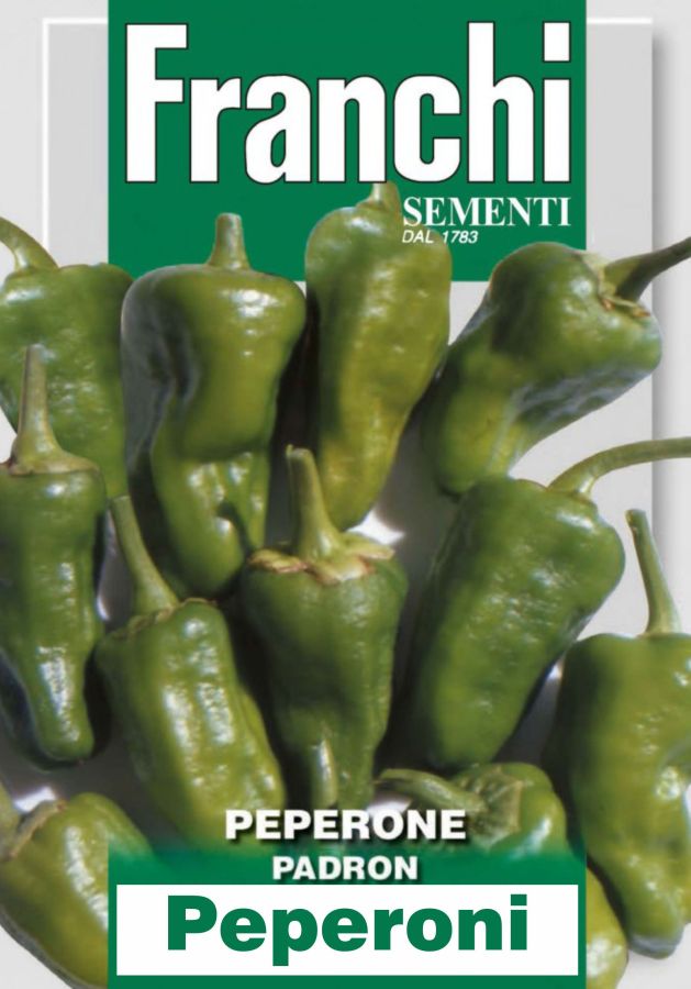 Peperoni Pimientos Padron, Samen, Franchi Sementi, Capsicum annuum L.
